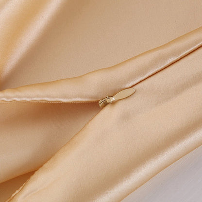 Pillowcase Satin Solid Color Simulation Silk Single Pillowcase Ice Silk Pillowcase