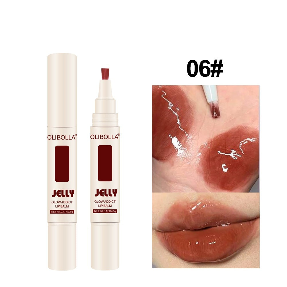 Lip And Cheek Dual-use Matte Finish Velvet Mirror Jelly Lip Lacquer