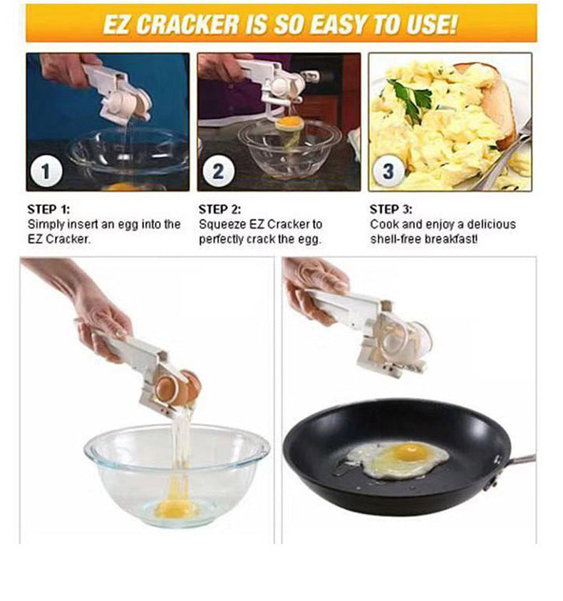 Egg Shell Cracker Handheld Plastic Egg Breaker Egg Opener Creative Egg Separator Tool Kitchen Gadgets