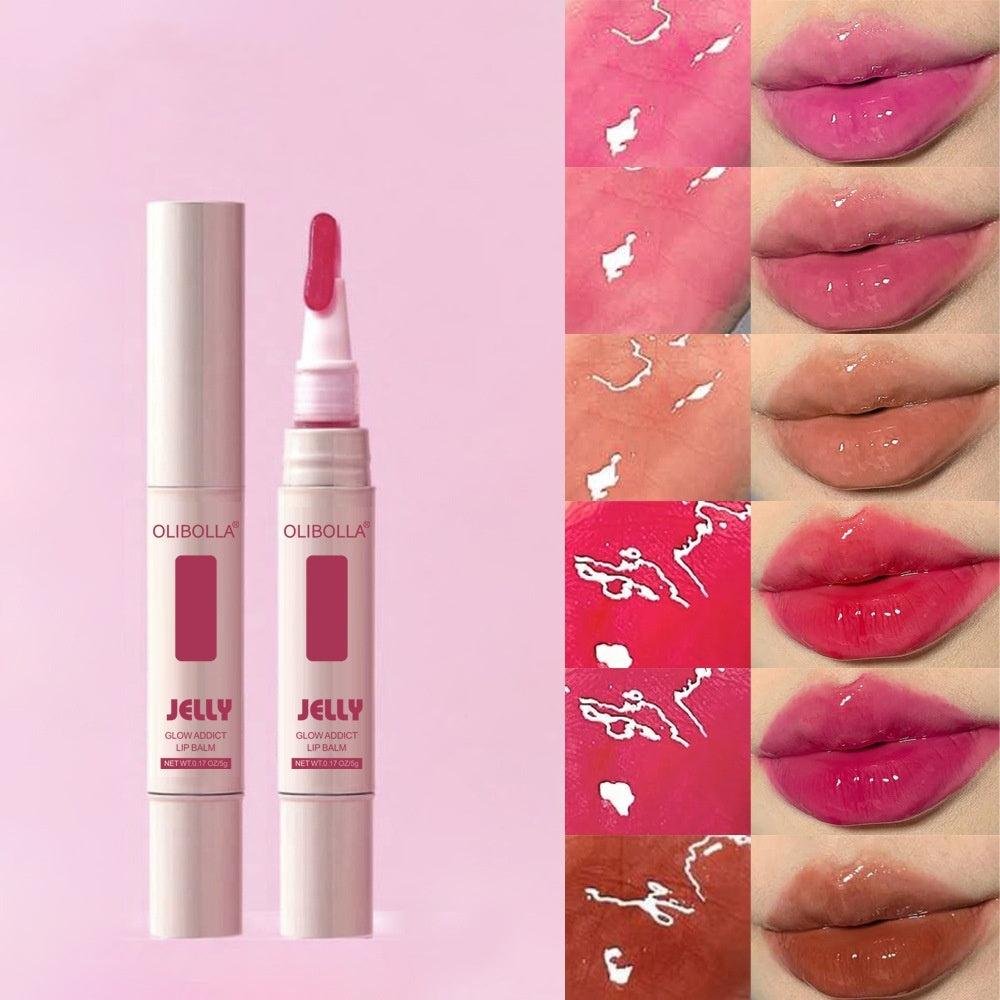 Lip And Cheek Dual-use Matte Finish Velvet Mirror Jelly Lip Lacquer