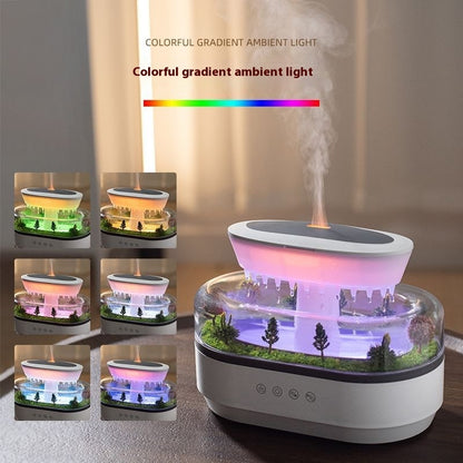 Micro Landscape Aroma Diffuser Household Bedroom Raindrop Humidifier