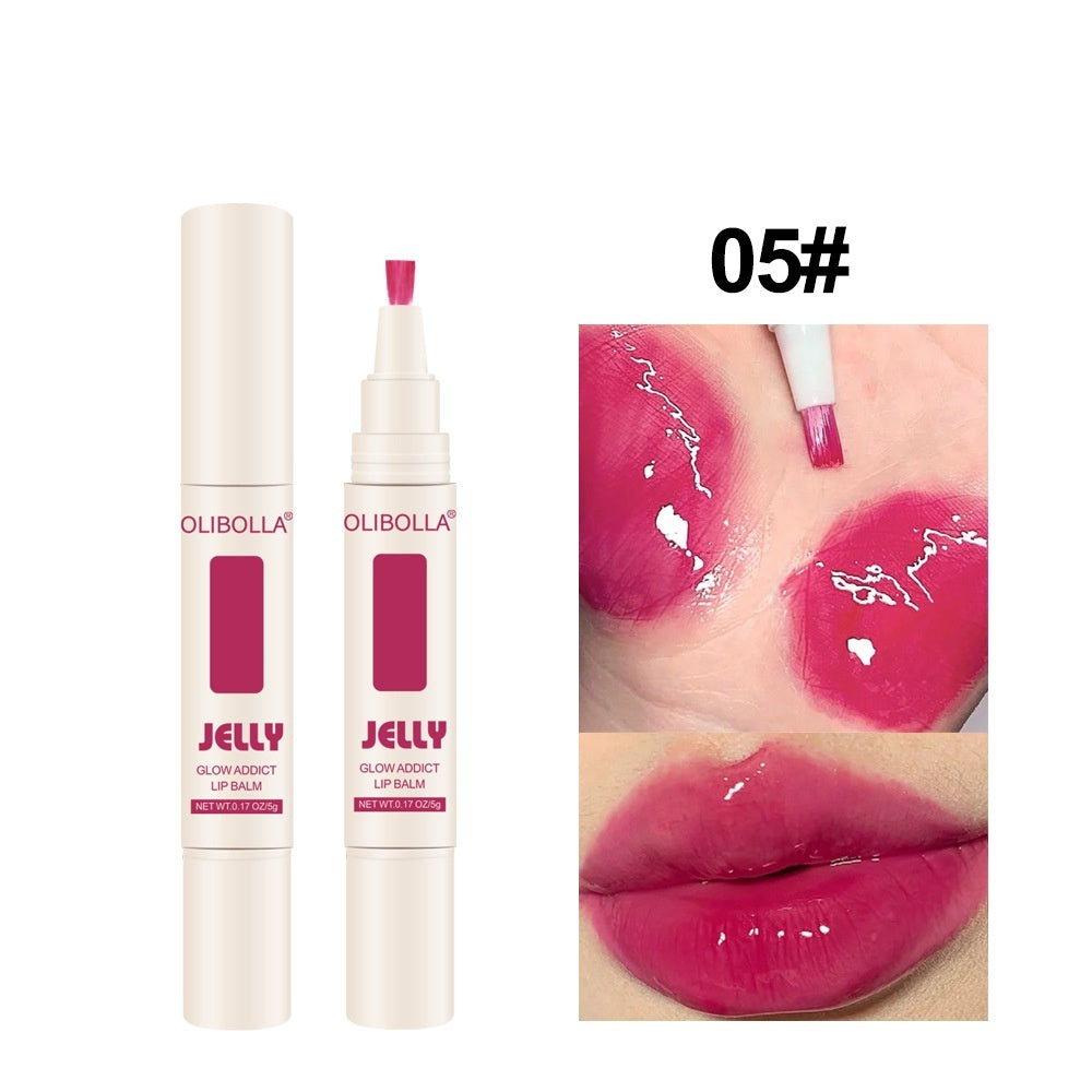 Lip And Cheek Dual-use Matte Finish Velvet Mirror Jelly Lip Lacquer