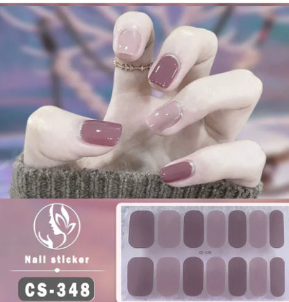 DIY Gel Nail Stickers