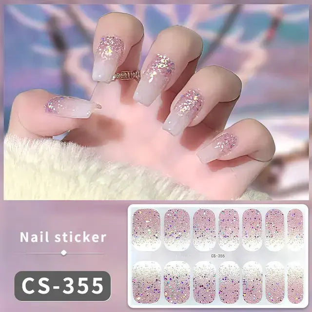 DIY Gel Nail Stickers