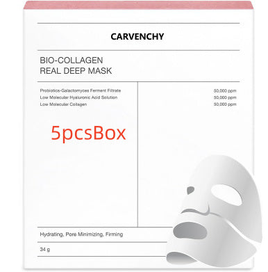 Deep Collagen Overnight Mask The Real Collagen Facial Sheet Masks With Low Molecular Weight Collagen For Elasticity Firming